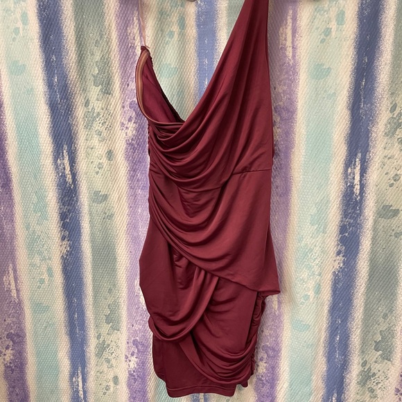 Akira Chicago red label plum body con dress - Picture 3 of 5